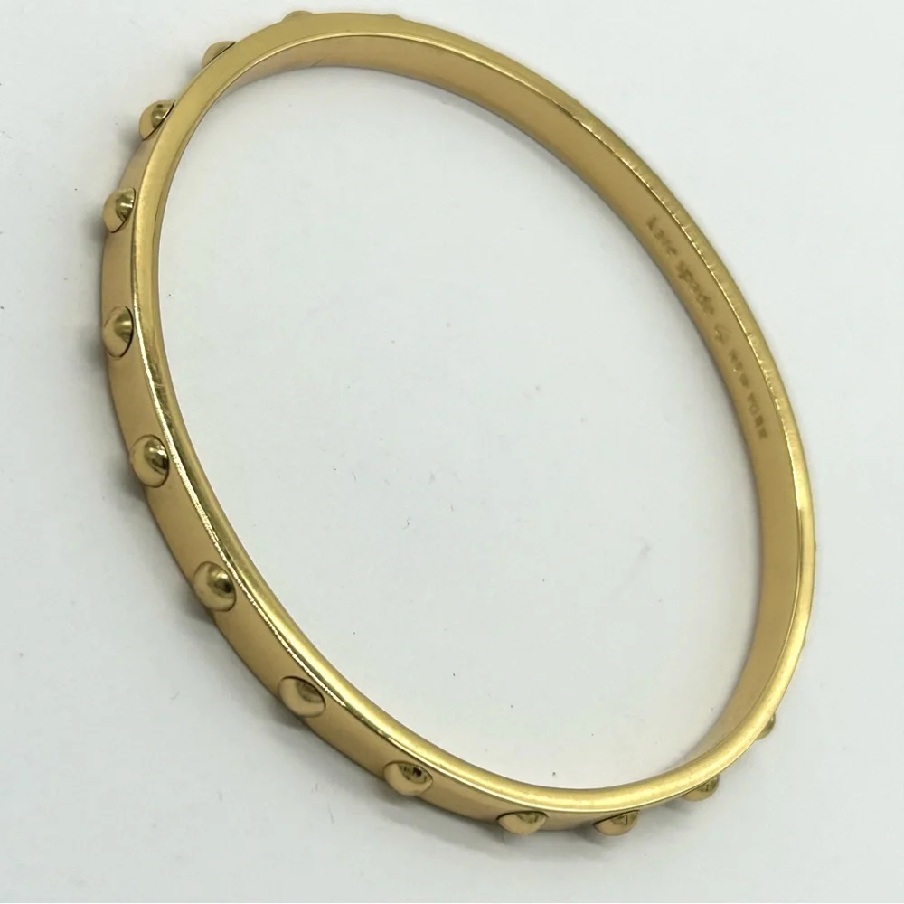 Kate Spade Gold Studded Bangle Bracelet - Picture 3 of 5